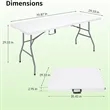 Foldable Plastic Camping Table | https://www.bestnamebadges.com