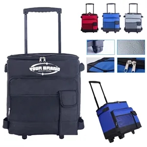 Rolling Insulated Cooler Bag With Handle Portable