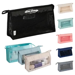 Mesh Toiletry Bag Travel Cosmetic Organizer Pouch