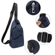 Customizable Crossbody Chest Bag USB Port | https://www.bestnamebadges.com
