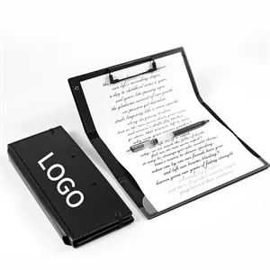 3 Layer Foldable Clipboard Pocket Writing Pad with Elastic B