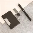 Premium 3-Piece Metal Pen Keychain And Card Holder Gift Set | https://www.bestnamebadges.com