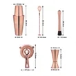 Professional Stainless Steel Boston Cocktail Shaker Tool Set | https://www.bestnamebadges.com