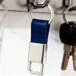 4-Piece PU Leather Notebook Pen Key Ring Business Gift Set | https://www.bestnamebadges.com