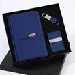 4-Piece PU Leather Notebook Pen Key Ring Business Gift Set | https://www.bestnamebadges.com