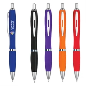 Satin Pen With Antimicrobial Additive | https://www.bestnamebadges.com