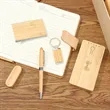 Sustainable Bamboo 8-Piece Power Bank Notebook Gift Set | https://www.bestnamebadges.com