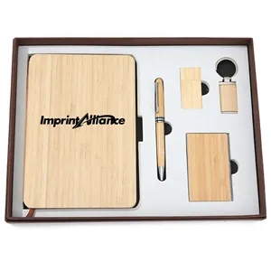 Sustainable Bamboo 5-Piece Executive Office Gift Set