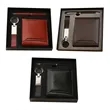 Executive PU Leather Wallet Pen Keychain Business Gift Set | https://www.bestnamebadges.com