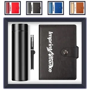 Premium Executive Notebook Vacuum Flask Pen Gift Set