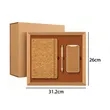 Sustainable Cork Notebook Pen And Power Bank Gift Set | https://www.bestnamebadges.com