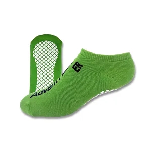 USA Full Cushion No Show Socks with Tread & Knit-In Logo