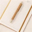 Sustainable Cork Wireless Charging Mouse Pad Notebook Set | https://www.bestnamebadges.com