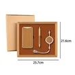Sustainable Cork Power Bank Pen & Retractable Cable Gift Set | https://www.bestnamebadges.com