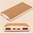 Sustainable Cork Power Bank Pen & Retractable Cable Gift Set | https://www.bestnamebadges.com