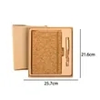 Eco Friendly Natural Cork Notebook And Ballpoint Pen Set | https://www.bestnamebadges.com