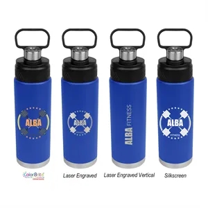 24 Oz. Stainless Steel Leighton Bottle | https://www.bestnamebadges.com