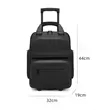 45L Convertible Rolling Backpack with Laptop Compartment | https://www.bestnamebadges.com