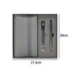 Modern Executive Notebook Metal Ruler & Pen 3-Piece Gift Set | https://www.bestnamebadges.com