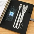 Multifunctional A5 Wireless Charging Notebook Power Bank Set | https://www.bestnamebadges.com