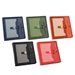 TwoTone A5 PU Leather Notebook & Metal Pen Business Gift Set | https://www.bestnamebadges.com