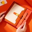 TwoTone A5 PU Leather Notebook & Metal Pen Business Gift Set | https://www.bestnamebadges.com