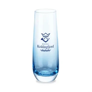 Soudan Stemless Flute Blue - Imprinted