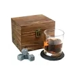 Premium Whiskey Gift Set in Wooden Box | https://www.bestnamebadges.com