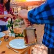 Crystal Whiskey Decanter & 4-Glass Gift Set in Hexagonal Box | https://www.bestnamebadges.com