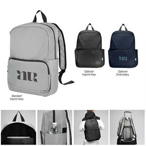 Anywhere rPET Laptop Backpack | https://www.bestnamebadges.com