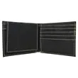 Black/Gold Leatherette Bifold Wallets with Flip ID | https://www.bestnamebadges.com