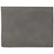 Gray Leatherette Bifold Wallets with Flip ID | https://www.bestnamebadges.com