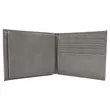 Gray Leatherette Bifold Wallets with Flip ID | https://www.bestnamebadges.com