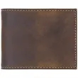 Rustic/Gold Leatherette Bifold Wallets with Flip ID | https://www.bestnamebadges.com
