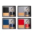 Modern Black And Cork 4-Piece Coffee Mug Notebook Gift Set | https://www.bestnamebadges.com