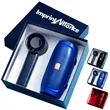 Stepless Speed Fan And Bluetooth Speaker Tech Gift Set | https://www.bestnamebadges.com