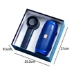 Stepless Speed Fan And Bluetooth Speaker Tech Gift Set | https://www.bestnamebadges.com