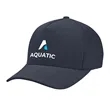 AWARE™ Recycled Cotton Cap with Leatherette Backstrap | https://www.bestnamebadges.com