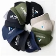 AWARE™ Recycled Cotton Cap with Leatherette Backstrap | https://www.bestnamebadges.com