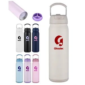 Union Printed 24oz Vacuum Bottle 2in1 Dual Use Lid w/ handle