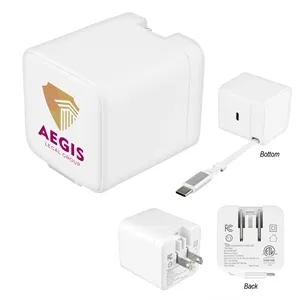 70W ETL Listed Wall Charger with Retractable Cable