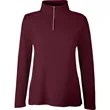 CORE365 Ladies' Fusion ChromaSoft™ Pique Quarter-Zip | https://www.bestnamebadges.com
