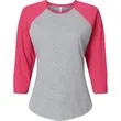 LAT Ladies'' Baseball T-Shirt | https://www.bestnamebadges.com