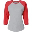 LAT Ladies'' Baseball T-Shirt | https://www.bestnamebadges.com
