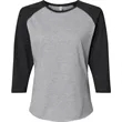 LAT Ladies'' Baseball T-Shirt | https://www.bestnamebadges.com