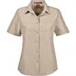 Harriton Ladies' Key West Short-Sleeve Performance Staff ... | https://www.bestnamebadges.com
