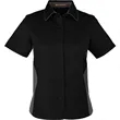 Harriton Ladies' Flash IL Colorblock Short Sleeve Shirt | https://www.bestnamebadges.com