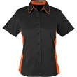 Harriton Ladies' Flash IL Colorblock Short Sleeve Shirt | https://www.bestnamebadges.com
