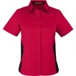 Harriton Ladies' Flash IL Colorblock Short Sleeve Shirt | https://www.bestnamebadges.com