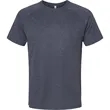 Bella + Canvas Men's Heather CVC Raglan T-Shirt | https://www.bestnamebadges.com